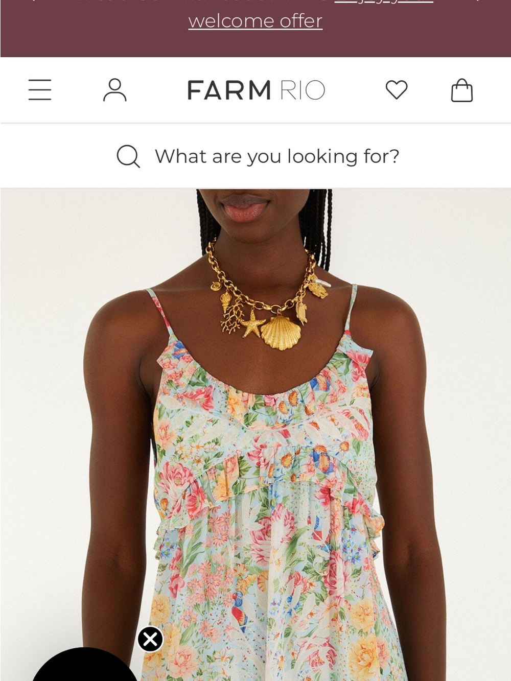Farm Rio Multicolor Rendeira Ruffled Sleeveless Maxi Dress - Picture 3 of 5